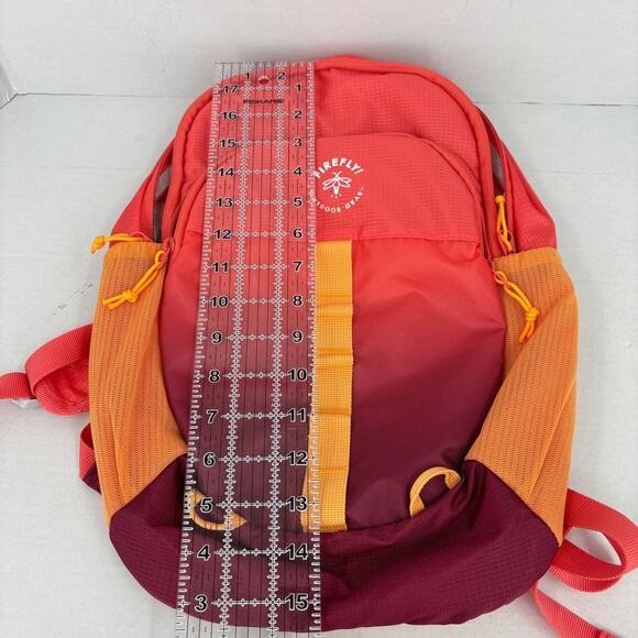 Firefly Outdoor Gear Backpack Gradient Orange Red Lightweight Camping School - Picture 8 of 8